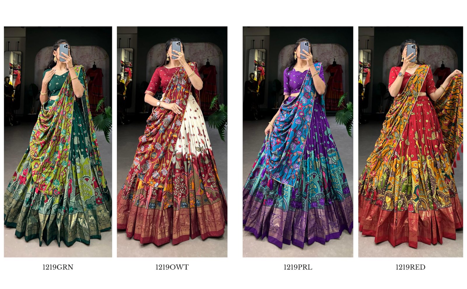 Elegant Tusser Silk Lehenga Choli for Women with Dupatta | Festive & Ethnic Set | Off White Color - Image 3