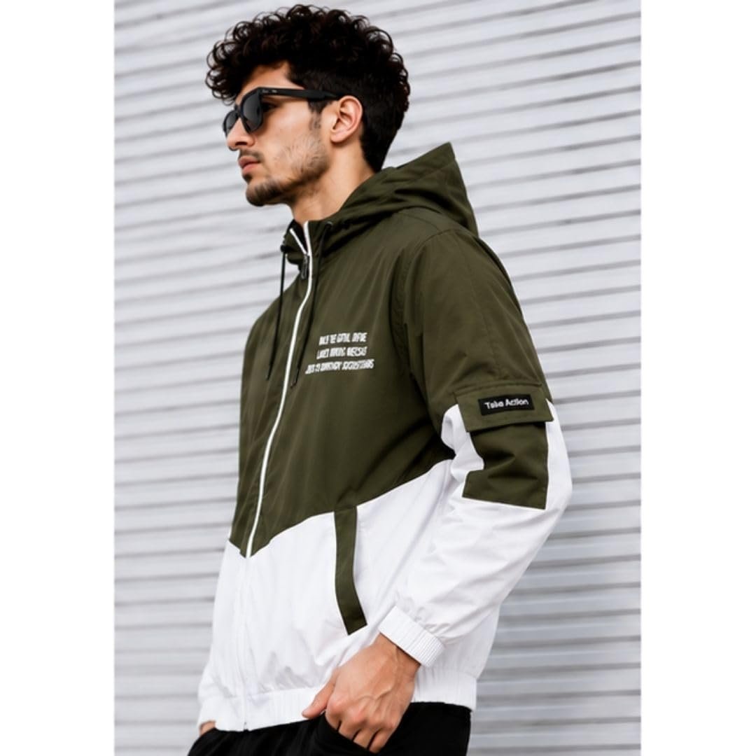 Wind Cheater For Men | Winter Jacket For Men Back Print | Light Weight - Image 2