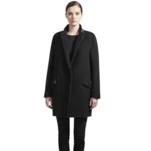 Women's Wool Blend Peacoat Double Breasted Winter Overcoat Jacket Large, Size S Plus