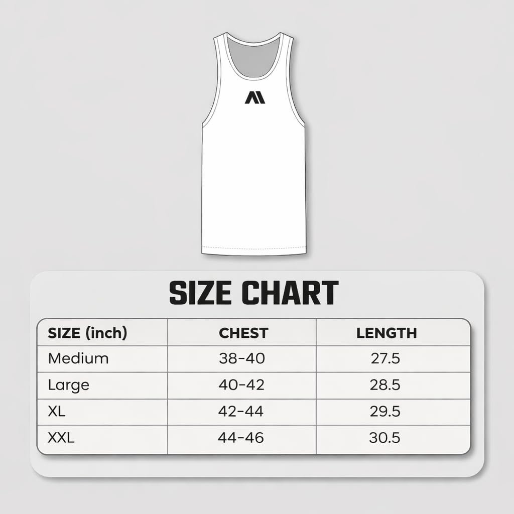 Gym Vest for Men | Dry Fit Sando | Sleeveless T-Shirt for Gym Workout | Quick Dry Breathable Tank Top | Multicolor (in, Alpha, Regular) - Image 5