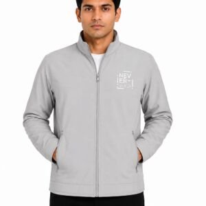 Men's Windcheater Reversible Jacket in Gray
