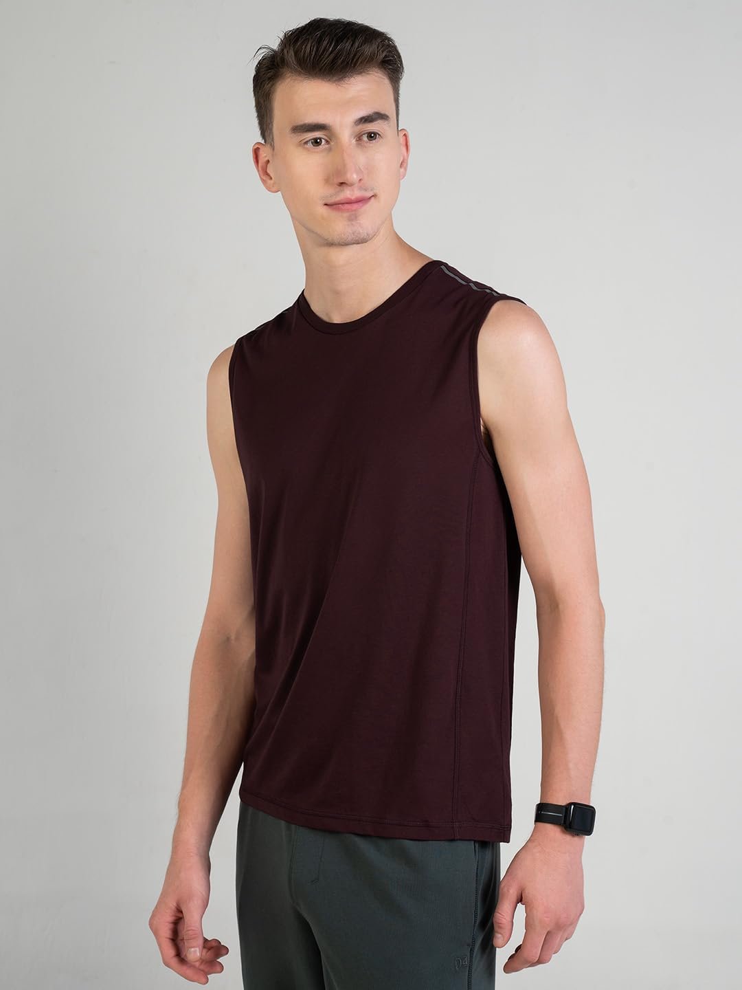 Breeeze Tank Tops | Premium Cotton Blend, Ultra Lightweight Tank Tops-Port Wine-Pack of 1 - Image 5