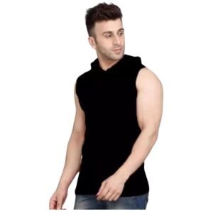 Men's Regular Sleeveless Polyester Gym Vest - Workout Tank Top for Fitness Enthusiasts (Size : M) | 01Vests Multicolour