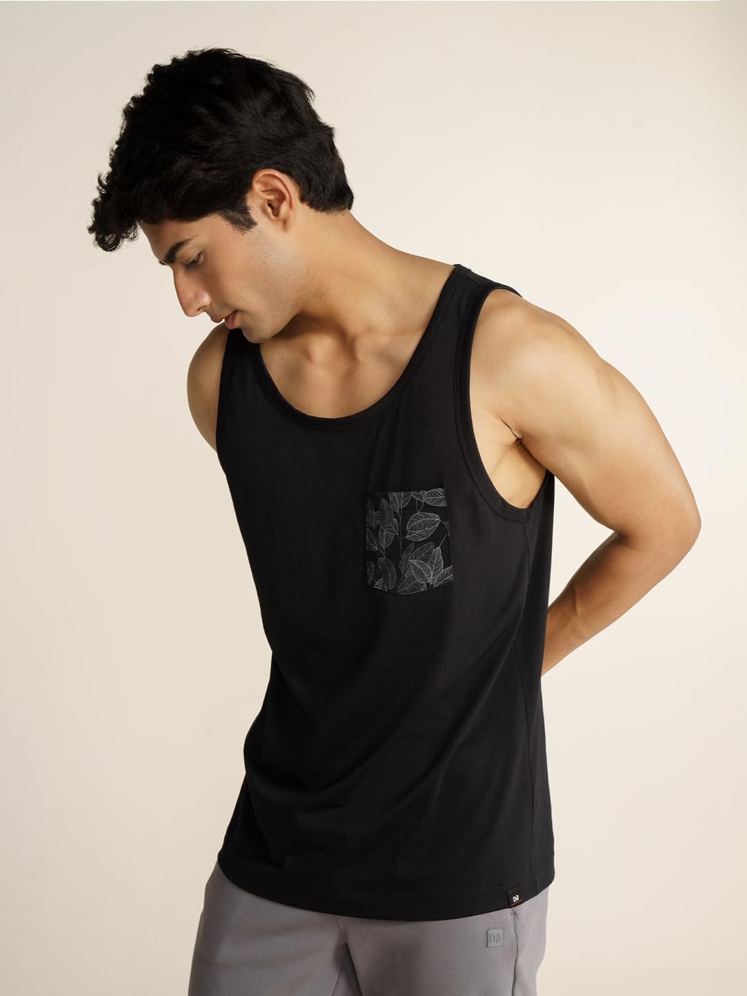 Breeeze Tank Top, Ultra-Lightweight Gym Vests for Men Workout, Anti-Fade Cotton Blend Sando for Man, Relaxed Fit and Airy Sleeveless T Shirts-Jet Black - Image 5