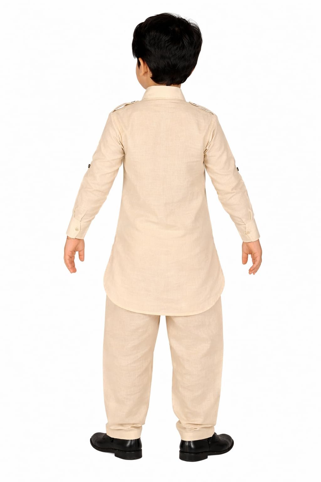Boys Kurta Pyjama with Nehru Jacket Set, Purple, 7-8 Years, Silk Blend, Kids, Ethnic Wear Indo-Western Festive Set, Long Sleeve, Regular Fit - Image 2