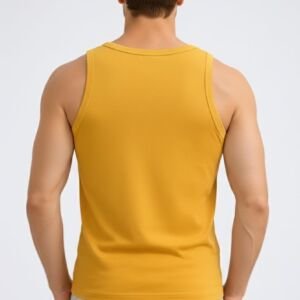 Men' s Regular fit Vest Baniyan for Summer & Comfortable Wear Mustard