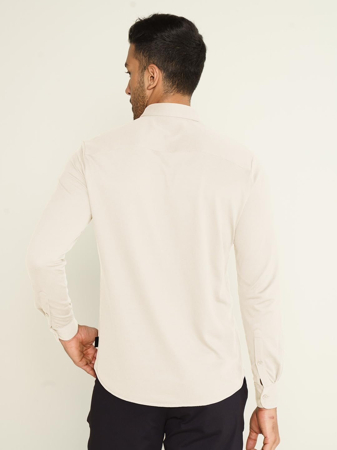 Constant Cotton Thermoregulating Pique Full Shirts-Pack of 1-Ivory White-XX-Large - Image 6
