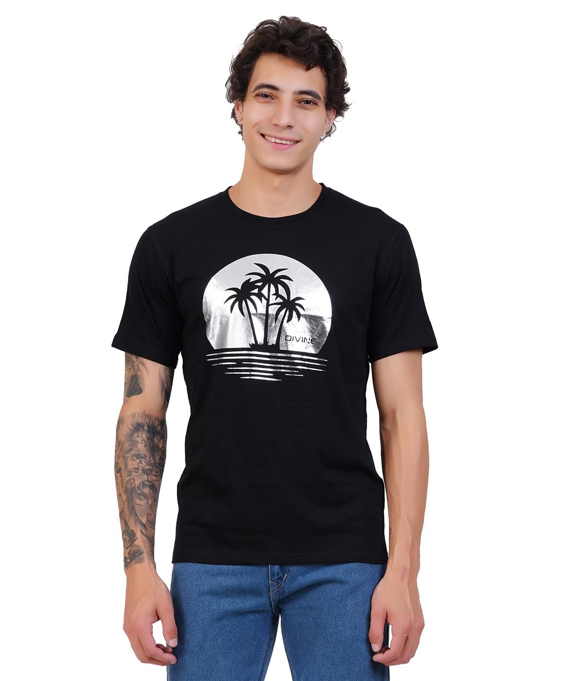 T Shirt for Man | Mens T-Shirt | Round Neck| Half Sleeve Stylish Cotton Regular Fit Printed Casual Stylish ComfortableM