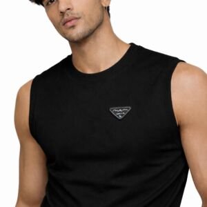 Men's vest sleeveless (Black)