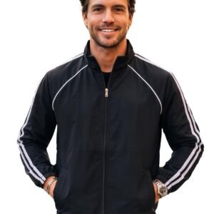 Men Lightweight Windcheater Zipper Jacket