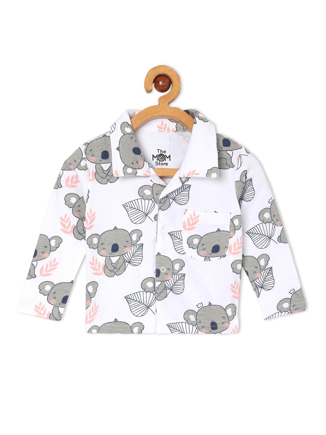 Kids Cotton Night Suit for Boys and Girls | Soft Breathable Night Dress for Kids Boys and Girls | Printed Nightsuit Pajama Set | All-Season Sleepwear for Daily Use | Baby Koala | 5-6Y - Image 7
