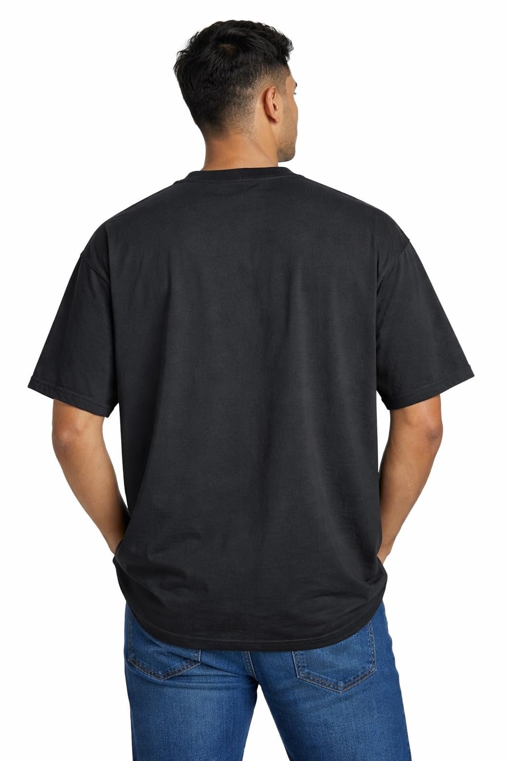 Men’s Tiger Graphic Printed T-Shirt | Cotton Blend | Relax Fit | Half Sleeve Elbow Length | Casual Wear T-Shirt (in, Alpha, 2XL, Regular) Black - Image 2