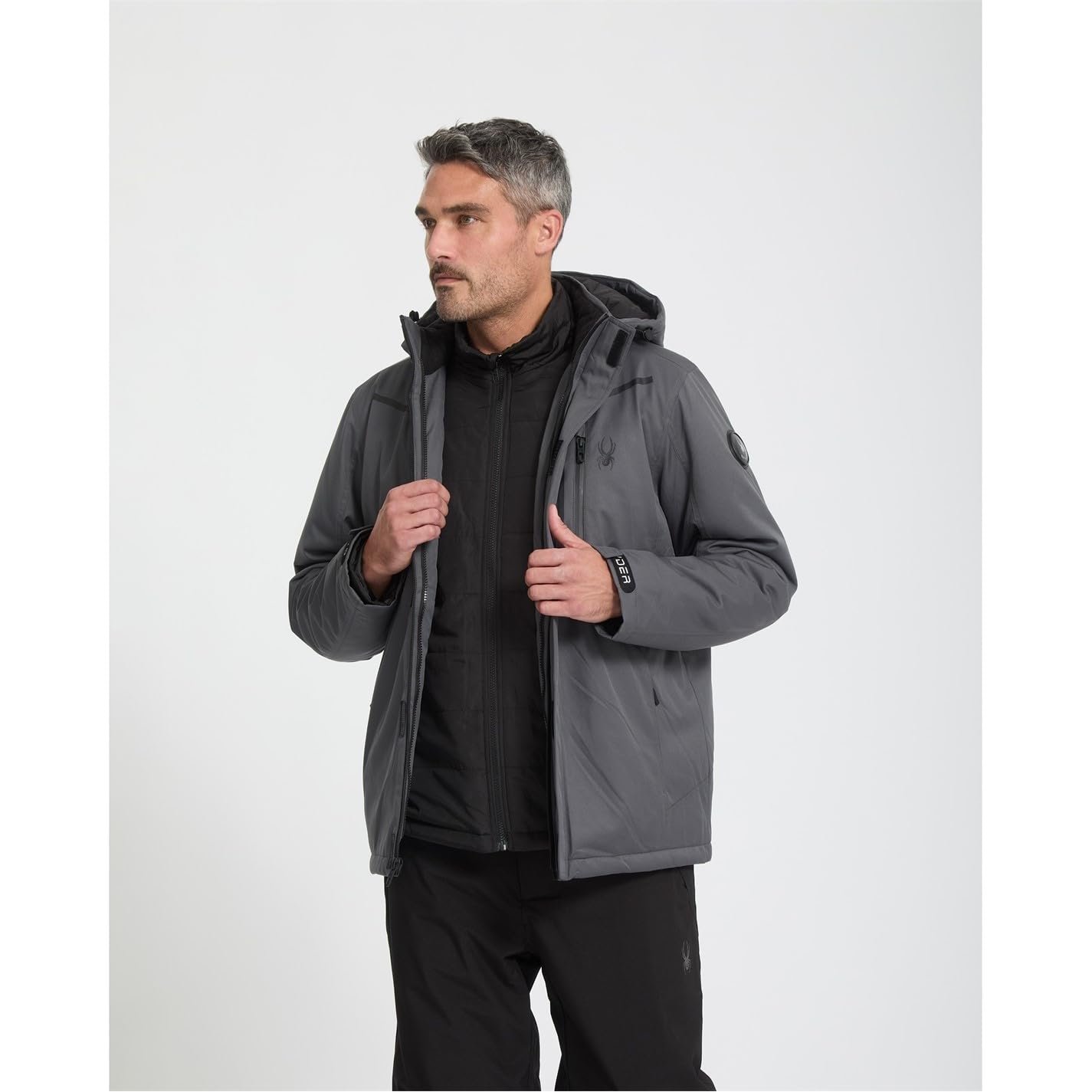 Men's 3-in-1 Snow Ski System Jacket Jacket, Polar - Image 4