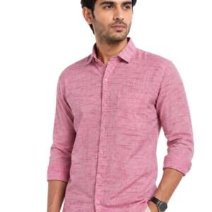Buy Cotton Men's Full Shirt (in, Numeric, 44, Pink)