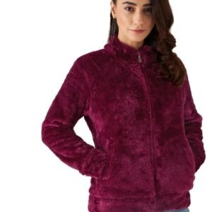 Women's Solid Full Sleeve Winter Jacket