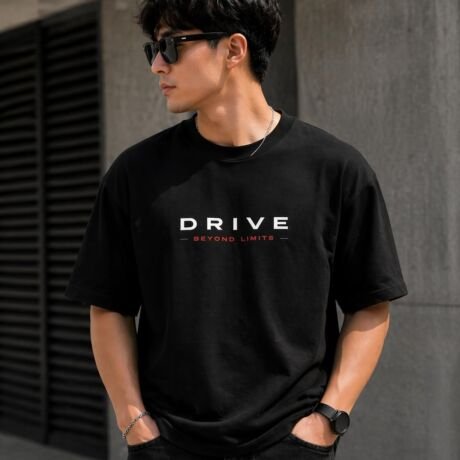 Men’s Graphic Printed T-Shirt | Luxury Sports Car Back Print | Drive Beyond Limits Design | 180 GSM Premium Cotton | Drop Shoulder Regular Fit Casual Streetwear Tee for Men (IN, Alpha, Regular)