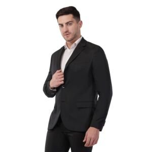 Men's Stylish Slim Fit Blazer Jacket for Wedding Party Corporate Meetings Office & Formal Events (Black-44)