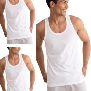 Anti-Bacterial Anti Odour Soft Cotton Vest-So White