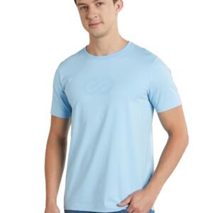 Men's Cotton Stretch T-Shirt (Regular Fit) (Sky Blue)