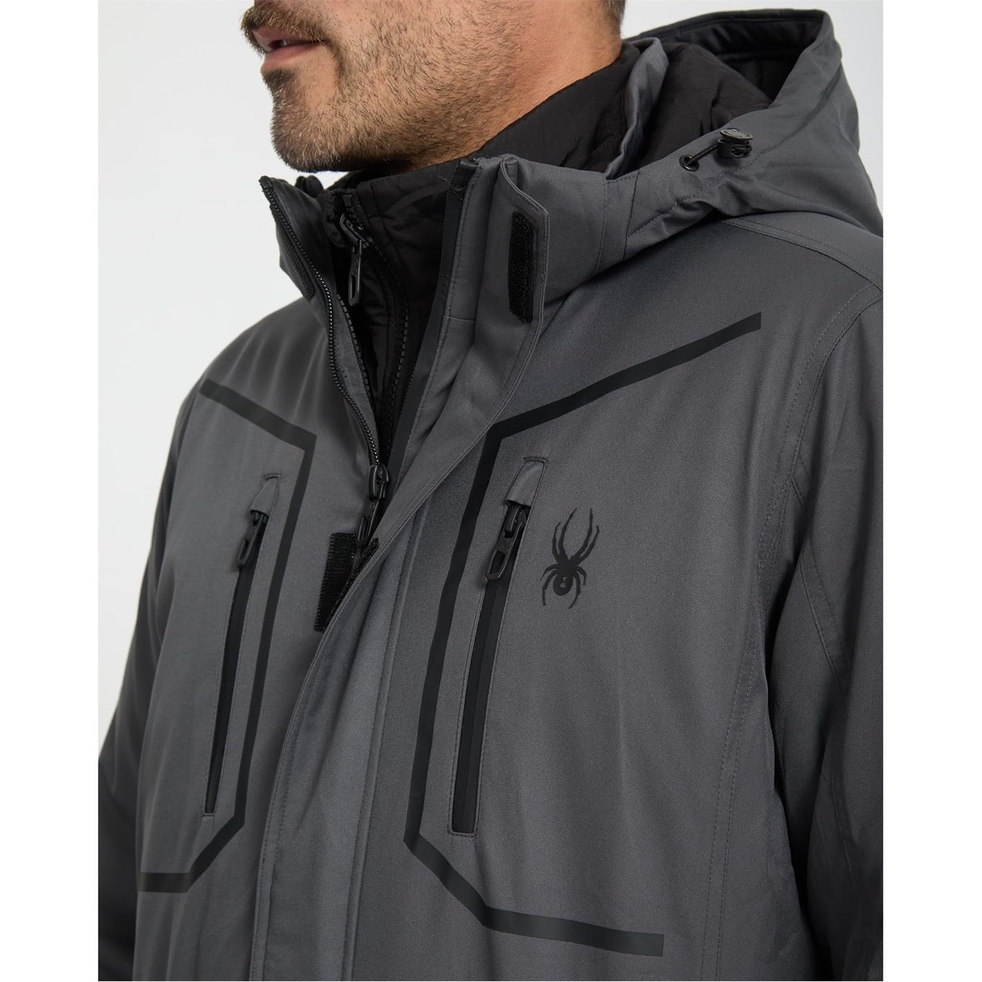 Men's 3-in-1 Snow Ski System Jacket Jacket, Polar - Image 6