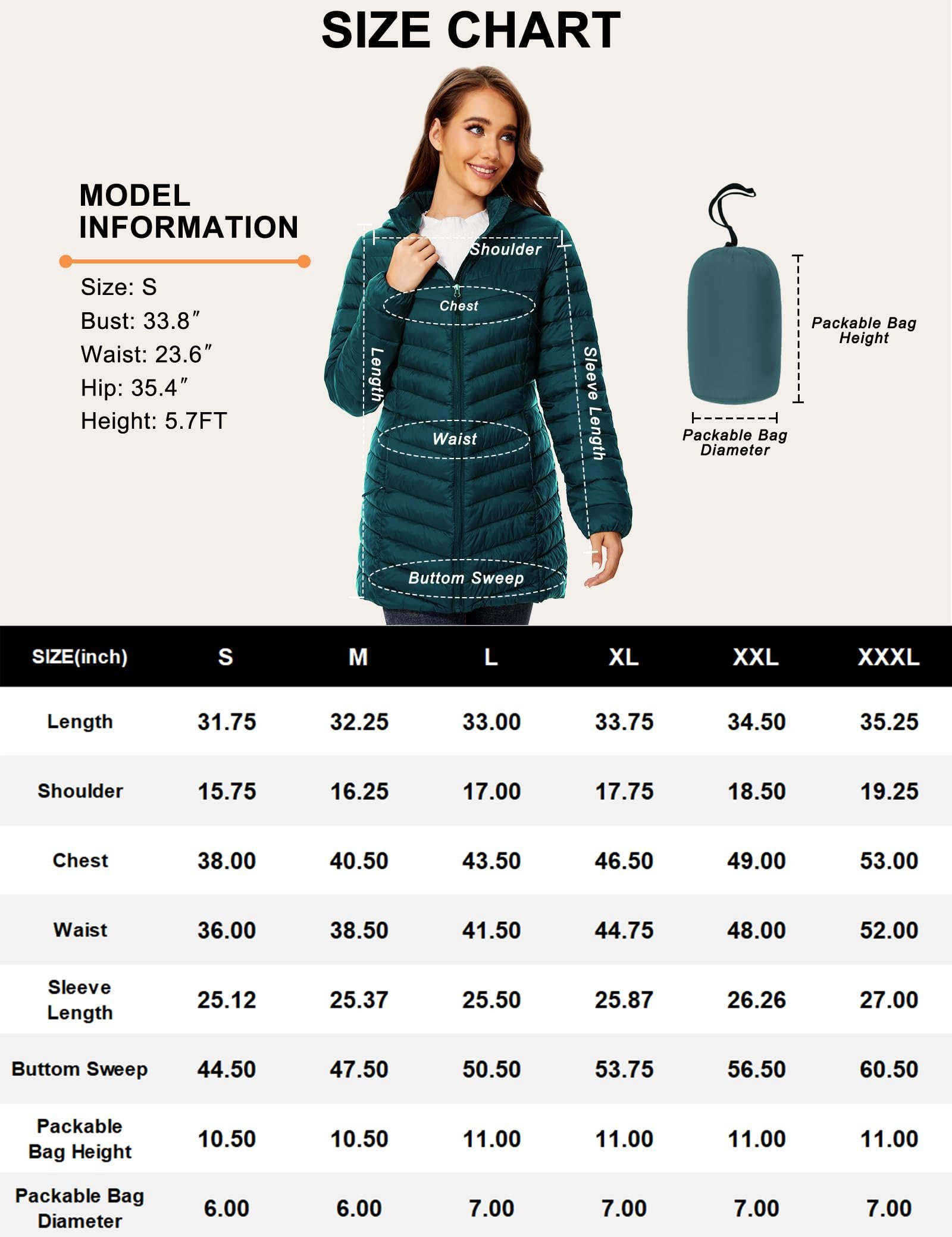 Women's Hooded Lightweight Packable Puffer Jacket - Image 7