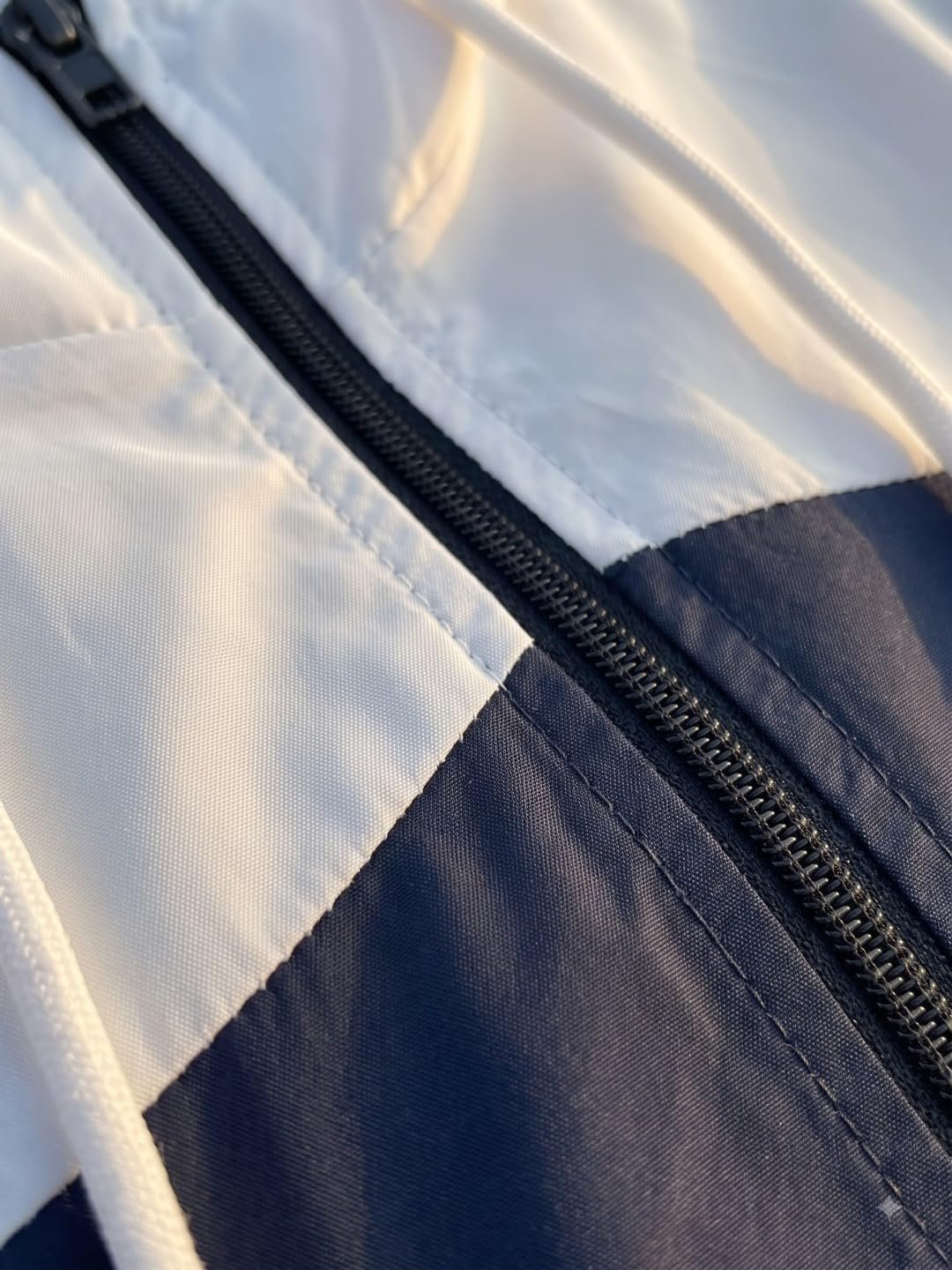 Women’s Casual Two Tone Zip Up Windbreaker Jacket - Image 6