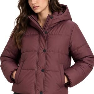 Hooded Jacket for Women for Winters, Stylish Semi Crop Warm Coat for Women Winter Wear with Cap