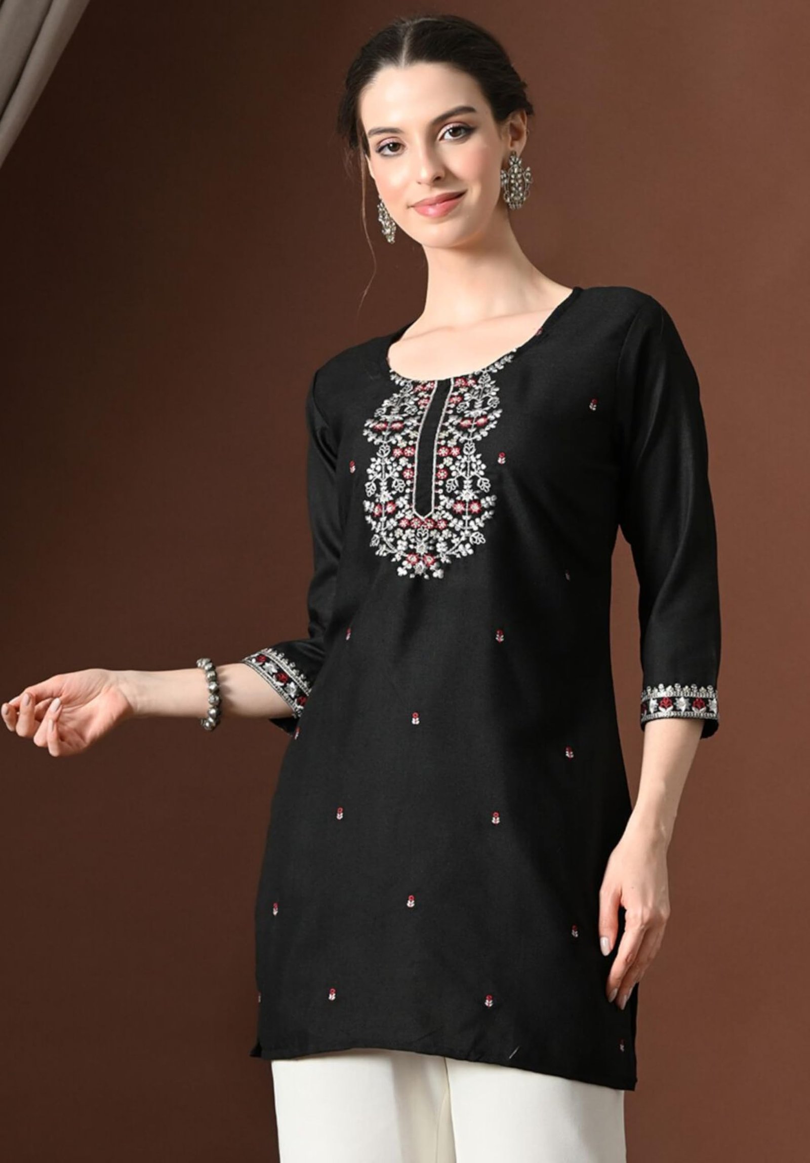 Woman Straight Short kurta |Short Kurti for Women Latest(RYT829, XS) - Image 5