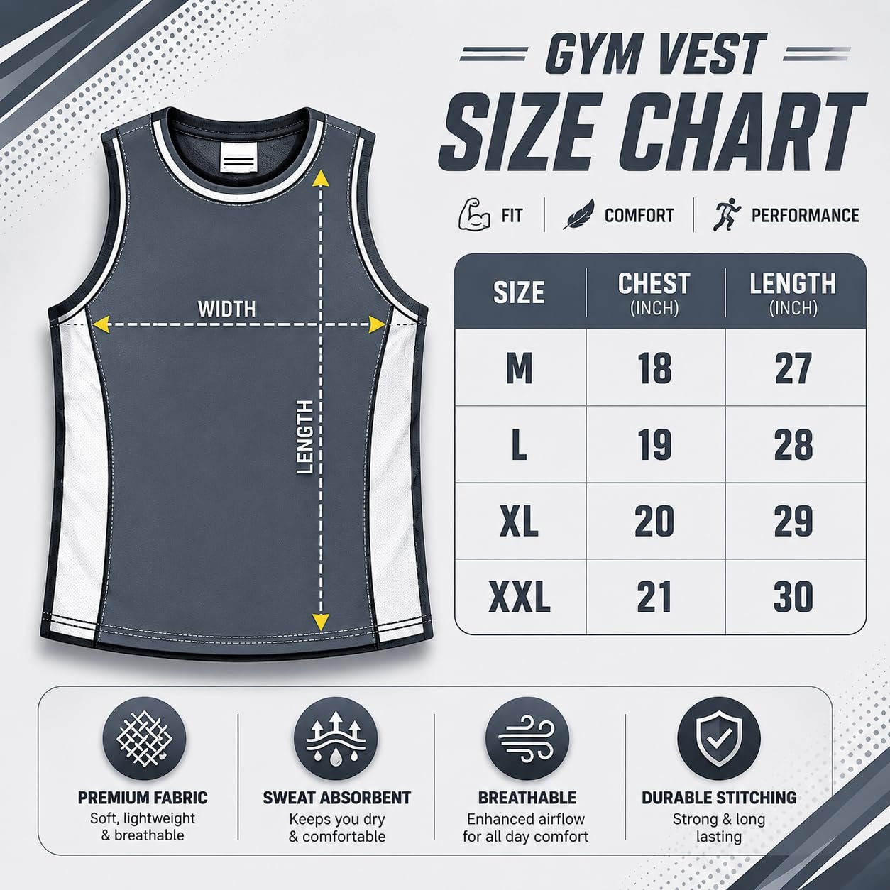 Pack of 2 Tank Tops Sleeveless T-Shirt for Men Gym Wear Vest Printed Stylish Round Neck Running for Sports Workout Fitness & Casual or Beach Wear (in, Alpha, 2XL, Regular, Maroon(Become)&Sky) - Image 5