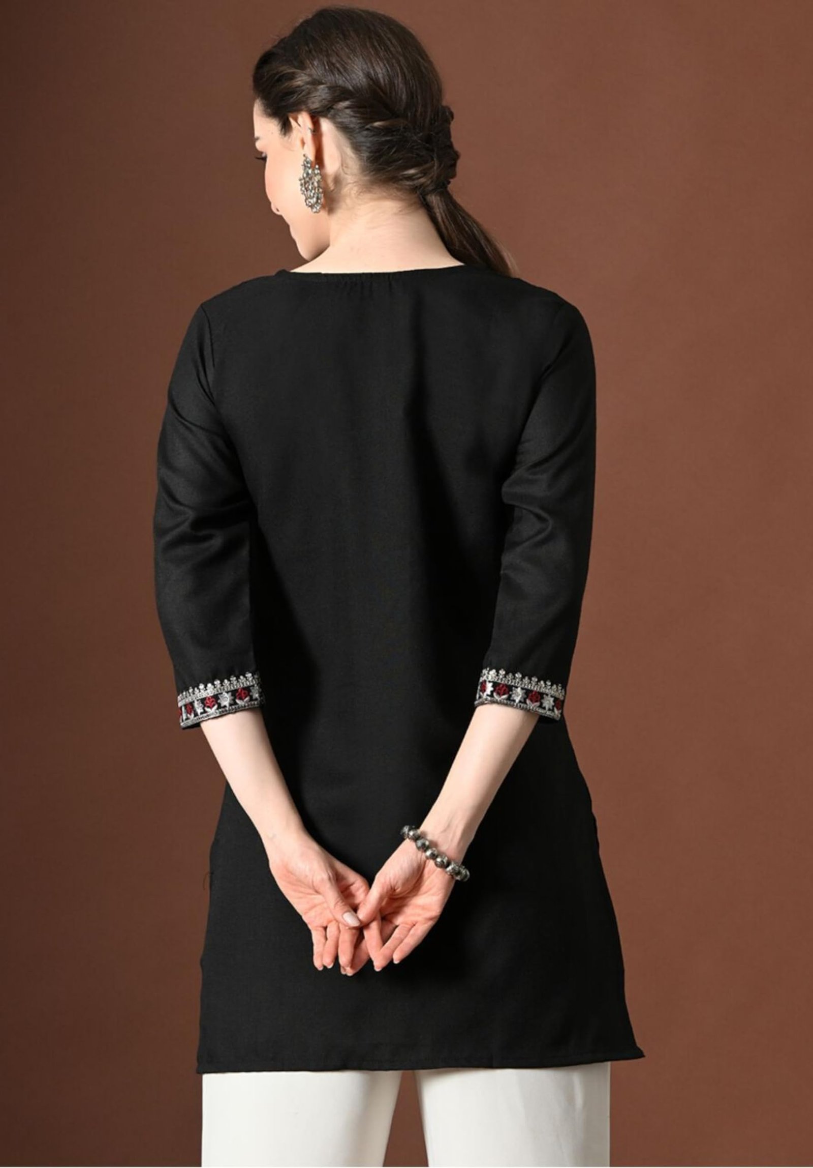 Woman Straight Short kurta |Short Kurti for Women Latest(RYT829, XS) - Image 6