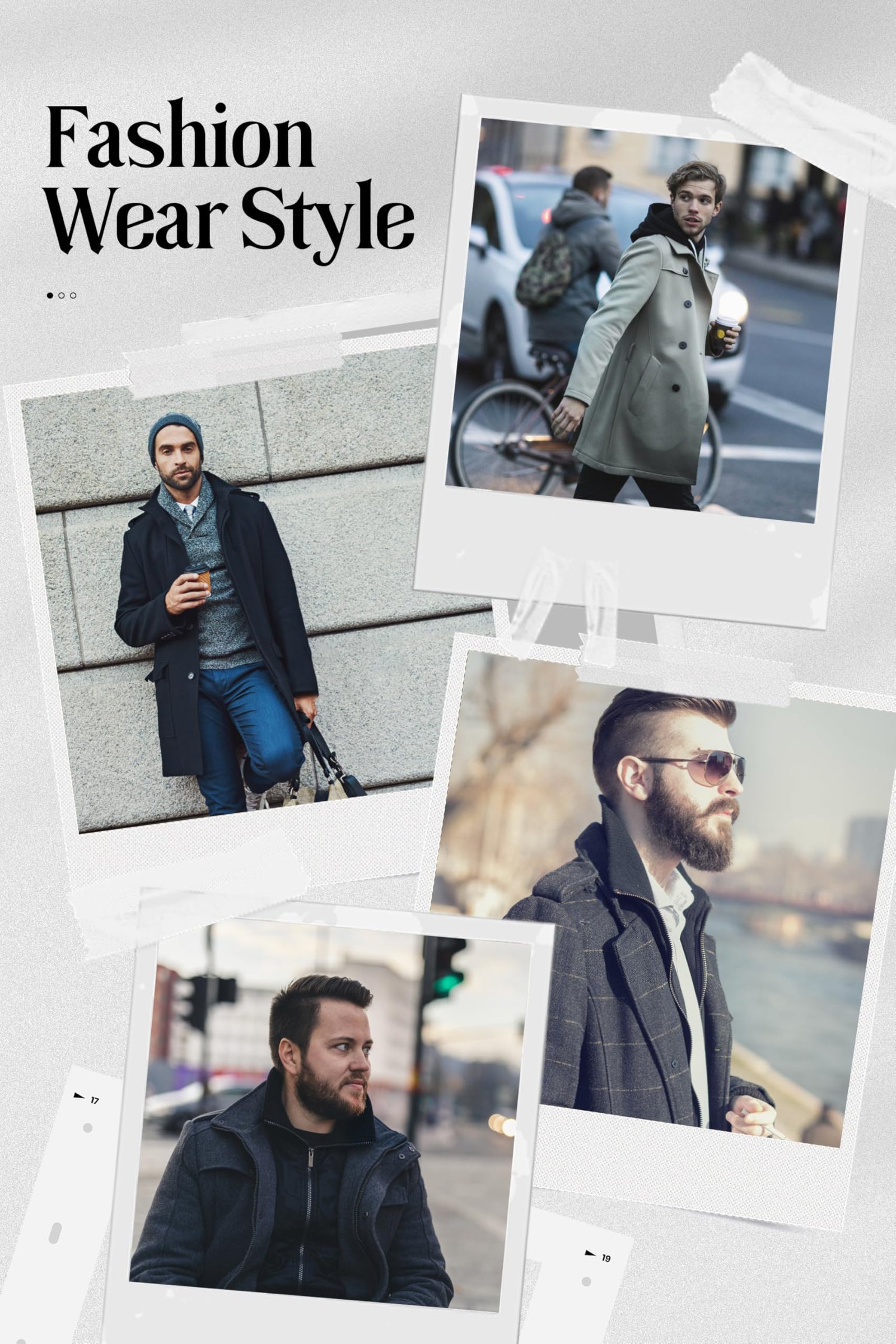 Men's Classic Long Pea Coat Warm Wool Blend Winter Trench Coat Single Breasted Overcoat with Detachable Collar, Dark Grey - Image 6