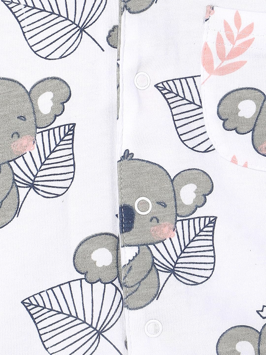 Kids Cotton Night Suit for Boys and Girls | Soft Breathable Night Dress for Kids Boys and Girls | Printed Nightsuit Pajama Set | All-Season Sleepwear for Daily Use | Baby Koala | 5-6Y - Image 4