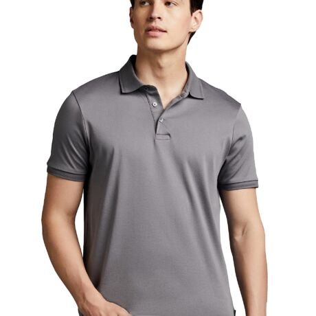 Men's Cotton Super Soft Classic Polo T-Shirt: Regular Fit (Syp-A22-Pl-01_Grey)